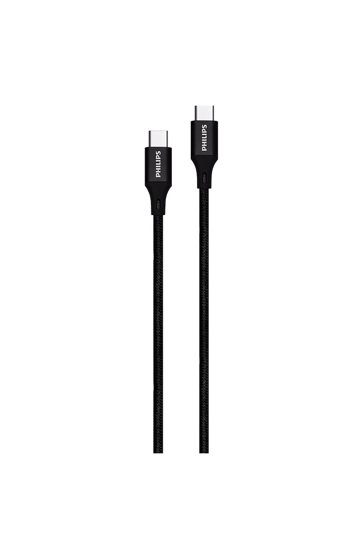 Philips Dlc5531c/00 Siyah Örgülü Type-c Kablo 1m Philips Dlc5531c/00 Siyah Örgülü Type-c Kablo 1m